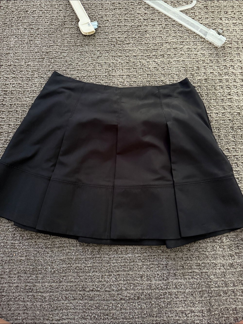 JCrew Black Pleated Mini Skirt